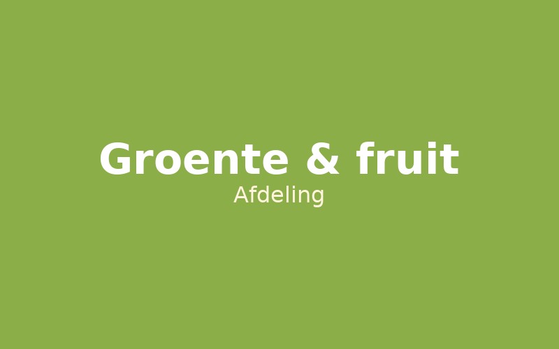 Groente & Fruit